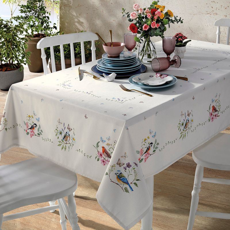 Toalha-de-Mesa-Retangular-Dohler-Clean-Jardim-6-Lugares