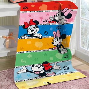 Toalha de Praia Döhler Minnie Colorida 76x152cm