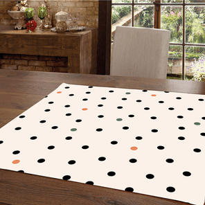 Toalha e Centro de Mesa Döhler Clean Edite Menu 78x78cm