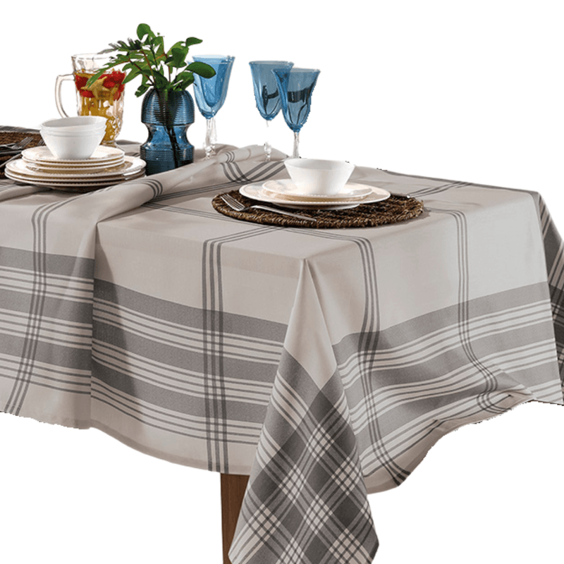 Toalha-de-Mesa-Quadrada-Dohler-Clean-Luna-Cinza-8-Lugares