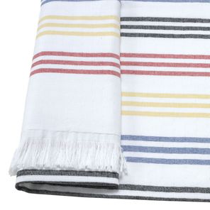 Toalha de Praia Döhler Solaris com Franjas Listras 90x180cm