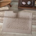 4915097-Toalha de Piso Dohler Confort FJ-6419 Caqui 70x50cm-2
