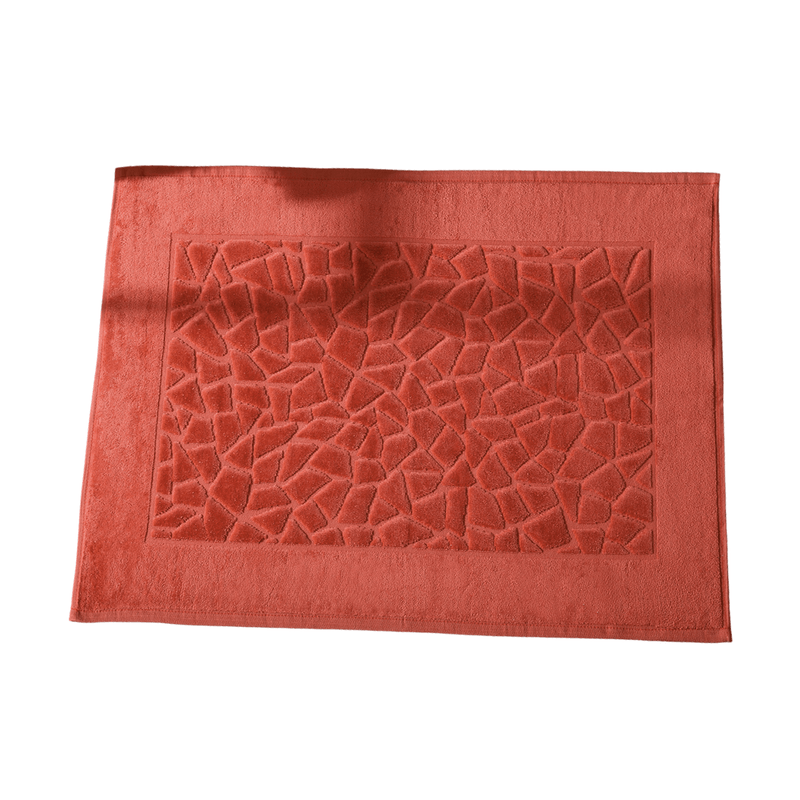 4915100-Toalha de Piso Dohler Confort FJ-6419 Terracota 70x50cm-1
