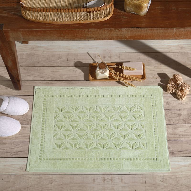 5401437-Toalha de Piso Dohler Confort FJ-7157 Verde 70x50cm-2
