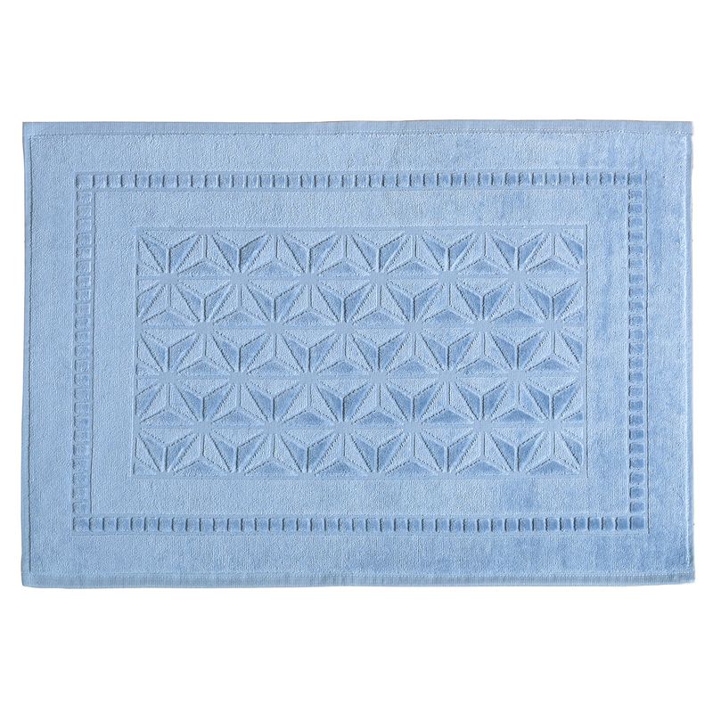 5401461-Toalha de Piso Dohler Confort FJ-7157 Azul 70x50cm-1