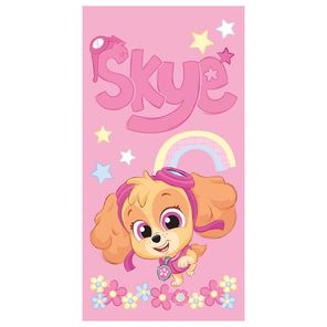 Toalha de Banho Aveludada Döhler Patrulha Canina Skye Rosa