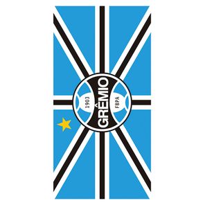 Toalha de Banho e Praia Döhler Grêmio Azul e Preto
