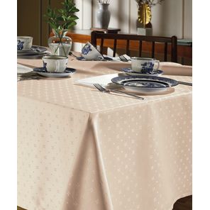 Toalha de Mesa Retangular Döhler Requinte TJ-5796 Salmão 10 Lugares