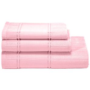 Kit Toalhas Banho Rosto Lavabo Döhler Artesanalle 3 Peças