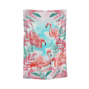 Canga De Praia Döhler Viscose Pink Flamingo 150x100cm