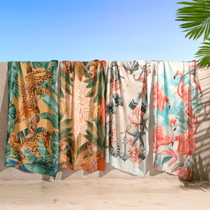 Canga De Praia Döhler Viscose Pink Flamingo 150x100cm