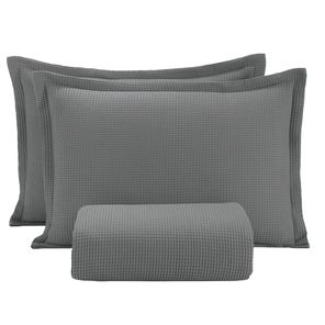 Kit Colcha Queen Döhler Piquet Algodão 3 Peças