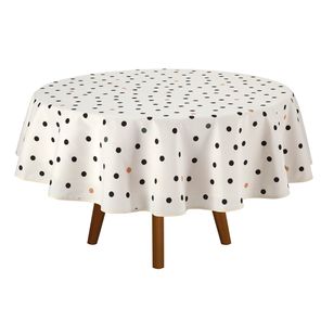 Toalha de Mesa Redonda Döhler Clean Menu 4 Lugares