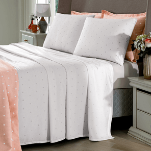 Jogo de Cama Queen Döhler Bea 180 Fios 4 Peças