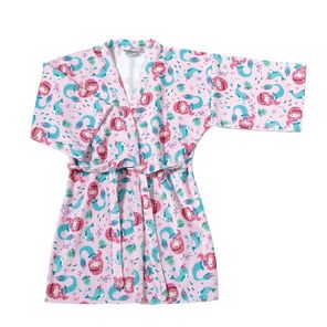 Roupão Infantil Döhler Sereia Felpudo com Manga