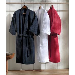 Roupão Adulto Döhler Provença com Manga Azul Marinho