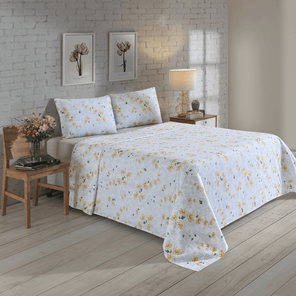 Jogo de Cama Casal Döhler Jasmine  110 Fios 4 Peças