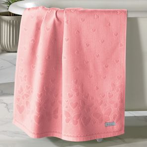 Toalha de Banho Döhler Romance Rosê