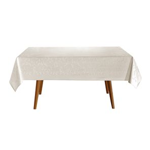 Toalha de Mesa Retangular Döhler Clean Aurora Bege Claro 1,54 m x 2,24 m